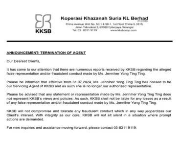 Termination of Agent
