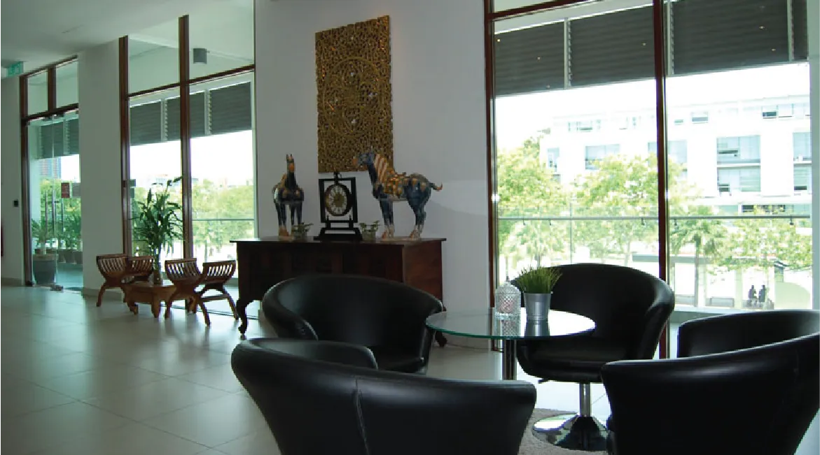 Reception lounge at the KKSB office